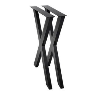X-shaped Table Legs Steel Set